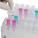 Mikrozentrifugen-Rohrgestell fuer 1,5-2,0 ml Reaktionsgefaesse, 24 Stellen