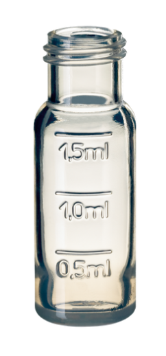 neochrom Kurzgewindeflaschen ND9 1,5 ml, PP klar, Fuellmark., Innen leicht konka art.nr 70687