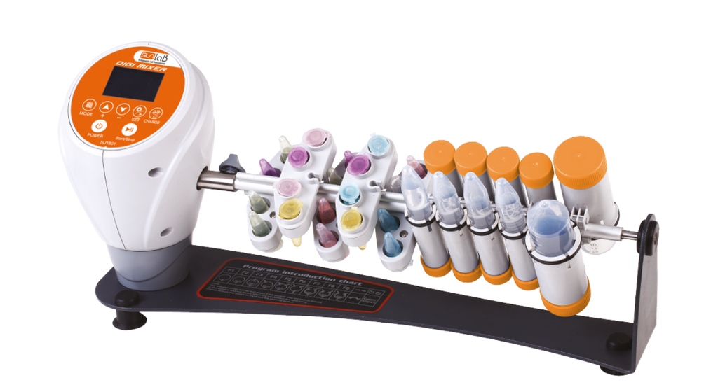 Sunlab Rotator ''Digi Mixer'' with combination rack (1.5, 5, 15, 50 ml); Model SU 1801