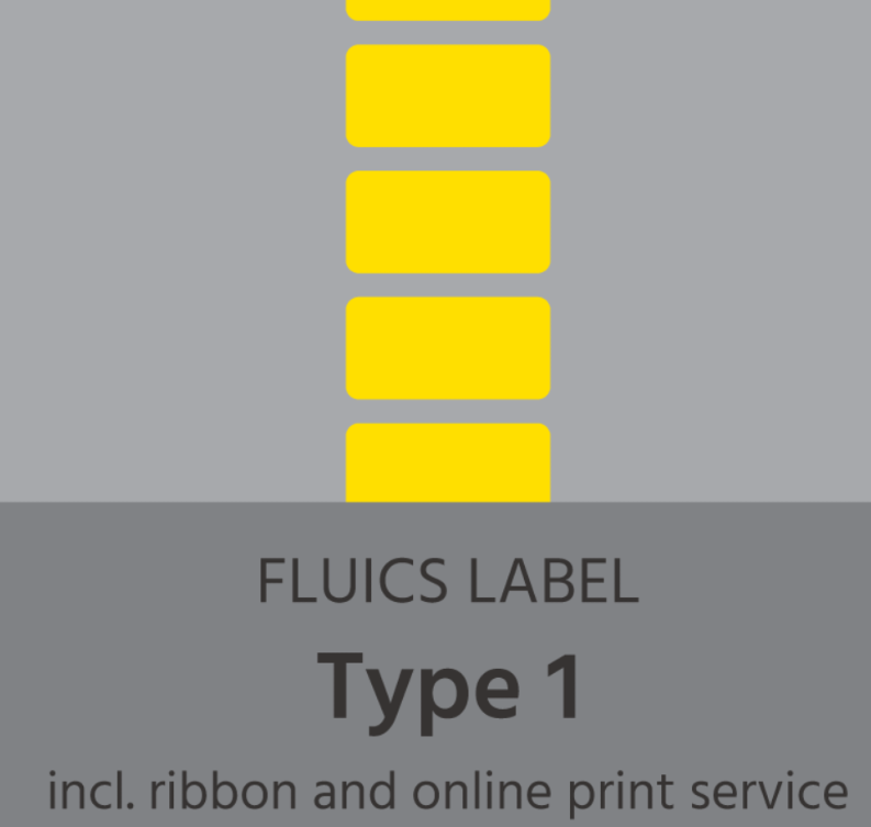 FLUICS Barcode-Etikettenpaket - Typ 1, kryogeprüft - à 3.000 Etiketten - Art. Nr. FL-0007