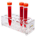 neoLab acrylic test tube rack f. 2 x 6 tubes Ø 18 mm, 57 mm high | item no. 15102