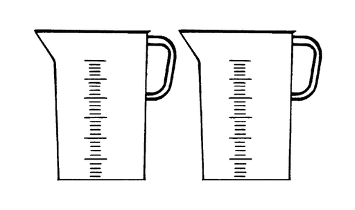 [LV0570] PP measuring jug, 500 ml | item no. LV0570