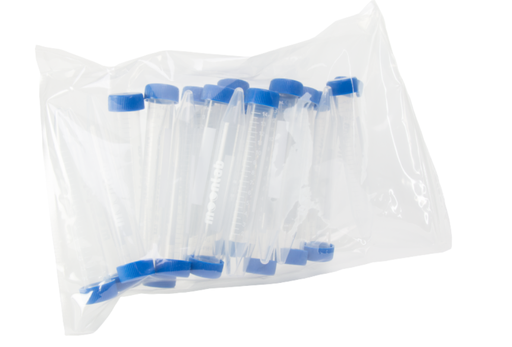 [40001] Tubes à centrifuger Moonlab 15 ml, coniques, transparents, bouchon plat, stériles, PP, 20 no.art. 40001