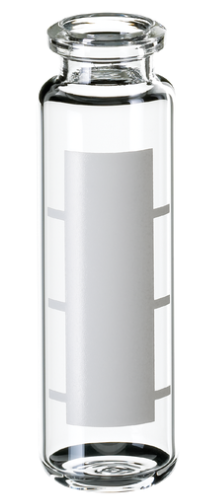 [70794] neochrom ND20 Headspace Flaschen, 20 ml Klarglas, 75,5 x 23 mm, Schriftfeld  Art nr. 70794