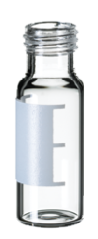 [EC1026] neochrom screw neck vial clear glass, 2 ml, ND9, 12 x 32 mm, with writing field 100 item no EC1026