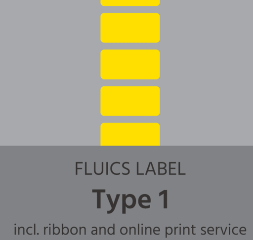 [FL0007] FLUICS Barcode-Etikettenpaket - Typ 1, kryogeprüft - à 3.000 Etiketten - Art. Nr. FL-0007