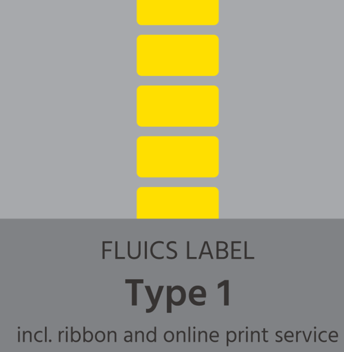 [FL0006] FLUICS Barcode-Etikettenpaket - Typ 1, kryogeprüft - à 12.000 Etiketten - Art. Nr.  FL-0006