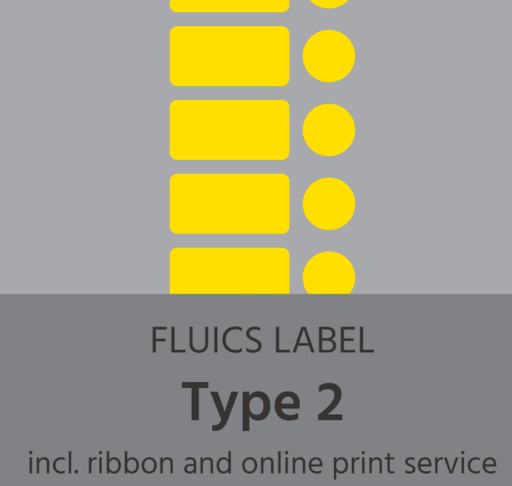 [FL0008] FLUICS Barcode-Etikettenpaket - Typ 2, kryogeprüft - à 2.000 Etiketten - Art. Nr. FL-0008