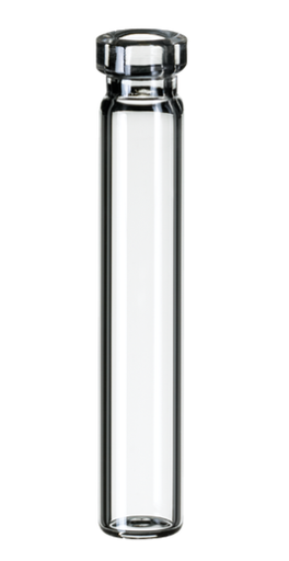 [70601] neochrom® Rollrandflaschen 0,7 ml Klarglas, 40 x 7 mm, flacher Boden - Art. Nr. 70601