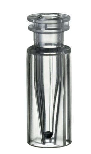 [70627] neochrom® TopSert Schnappringflasche ND11, 0,2 ml, TPX, mit Glas-Mikroeinsatz - Art. Nr. 70627