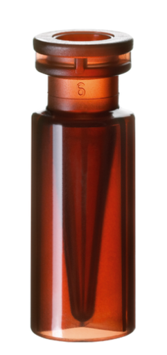 [70724] neochrom® snap ring vials PP 0.3 ml ND11, brown, 32 x 11.6 mm, 100 pcs./pack - item no.  70724
